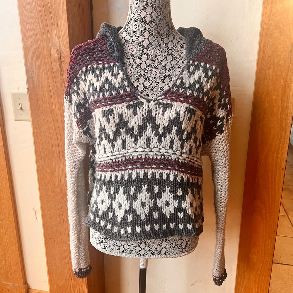 Free people hooded sweater size small
